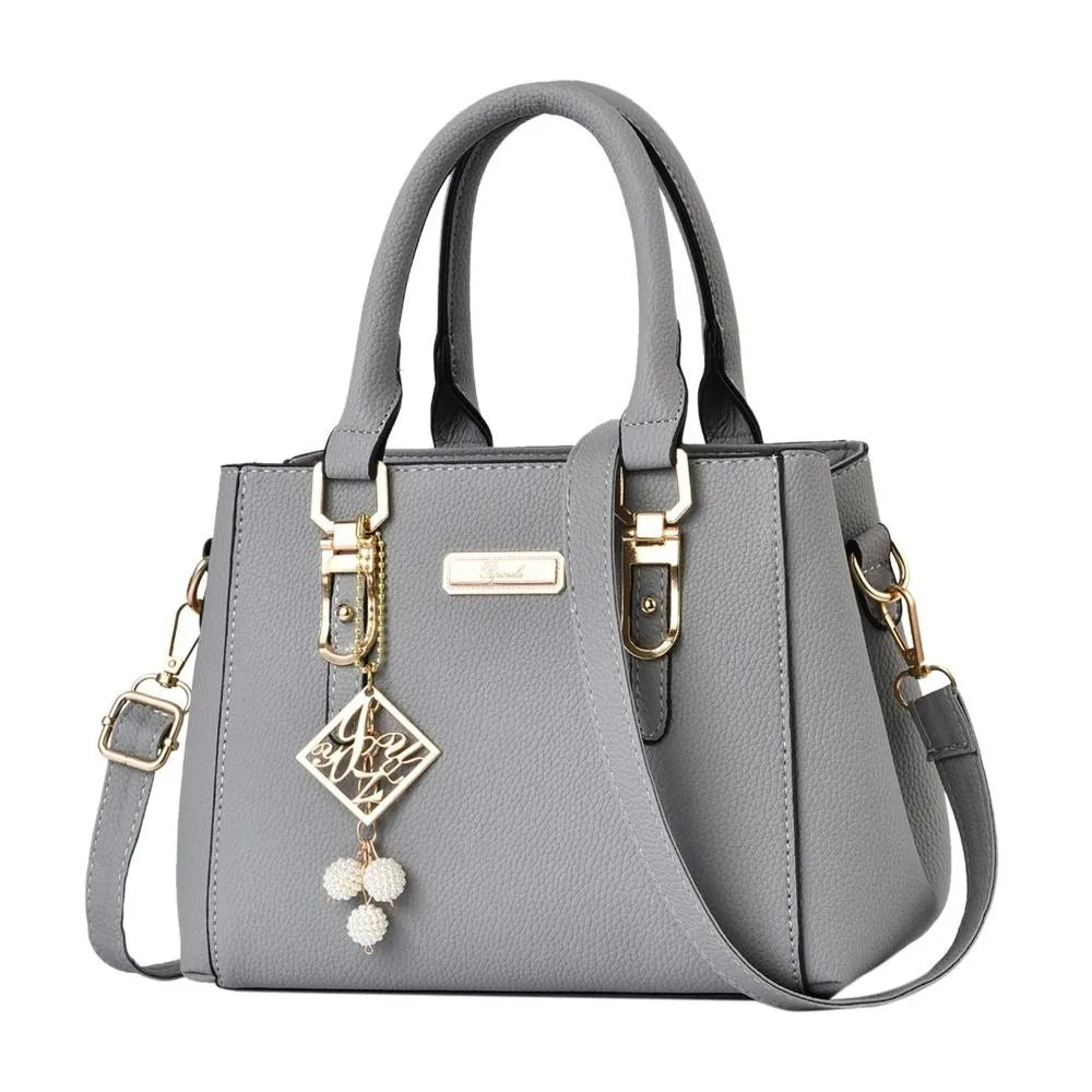 Women's PU Leather Shoulder Bag Casual Messenger Tote Large Capacity Handbag for Everyday Use