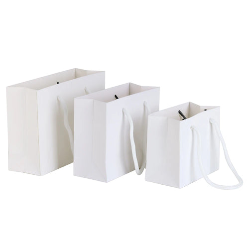 5/10/20PCS Black White Pink Color Kraft Gift Bags With Rope Handles for Party Gift Wrapping Favor Bag Clothes Packing Gift Bags