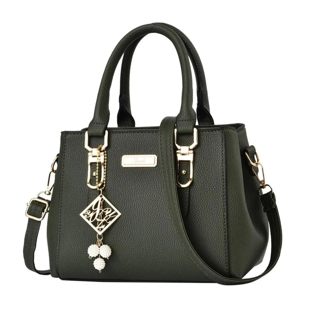 Women's PU Leather Shoulder Bag Casual Messenger Tote Large Capacity Handbag for Everyday Use