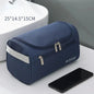 PU Leather Toiletry Bag For Men And Women Dopp Kit Hanging Travel Case Large Cosmetic Bag