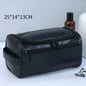 PU Leather Toiletry Bag For Men And Women Dopp Kit Hanging Travel Case Large Cosmetic Bag