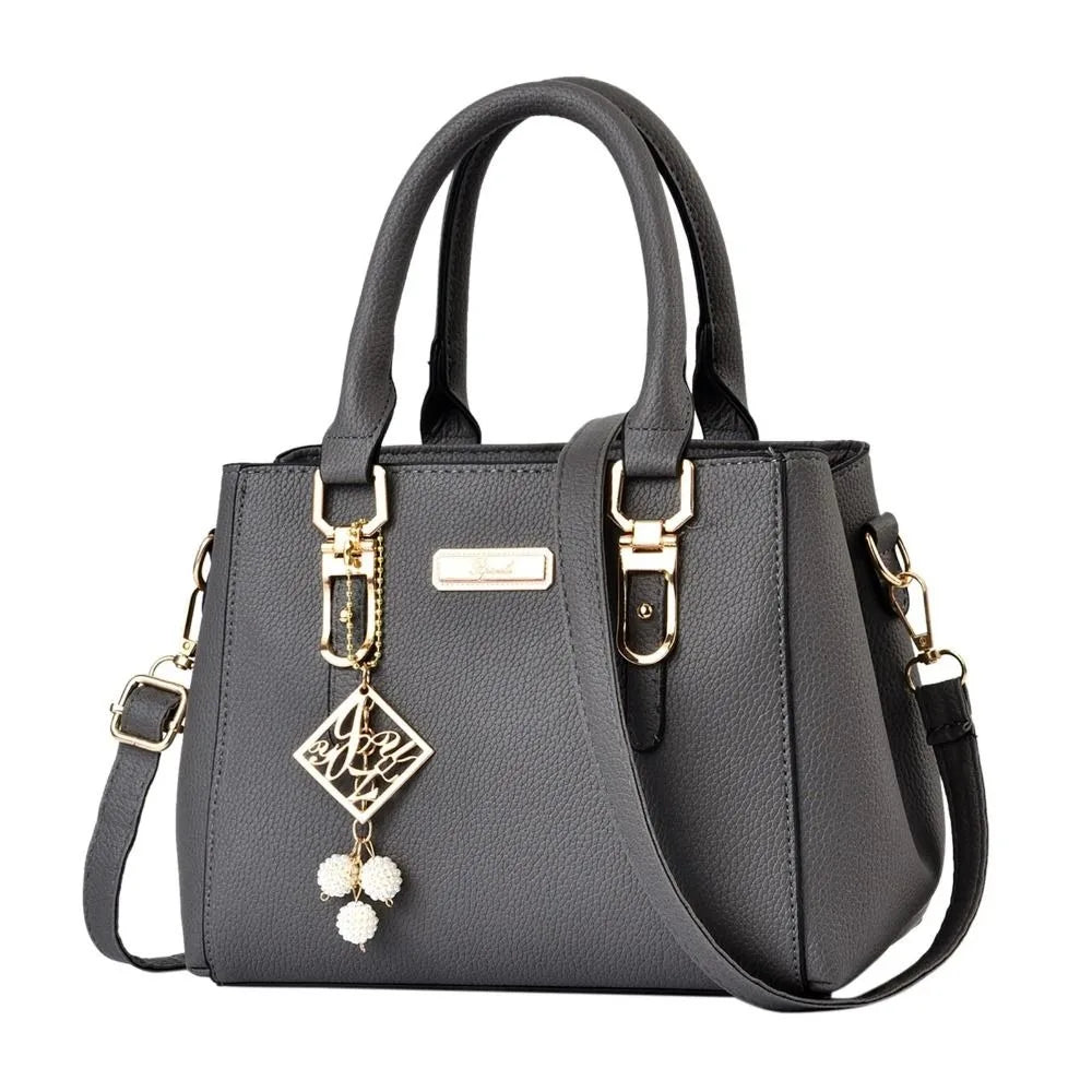 Women's PU Leather Shoulder Bag Casual Messenger Tote Large Capacity Handbag for Everyday Use