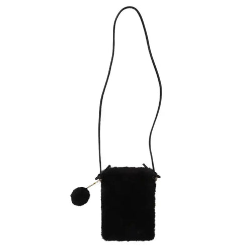 Fashionable Plush Shoulder Bag Large Capacity Soft Crossbody Bag Solid Color Travel Bag Women's Mini Crossbody Phone Bag