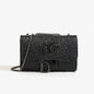 Women Sequined Chain Crossbody Bag With PU Leather - Chain Strap