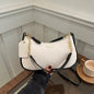 Yogodlns Crossbody Bag For Women - Adjustable Strap Crescent Shoulder PU Leather Zipper Closure