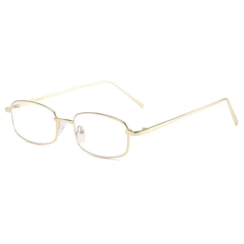 Men Y2K Harajuku Small Square Frame Glasses Women Retro Metal Eyeglasses Clear Reading Spectacle Blue Light Blocking Eyewear