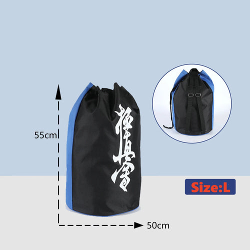 Men Women Kyokushin karate Protective Gear Bag Large Capacity Taekwondo Two Shoulders Bag Martial Arts Training Gym Bag Durable