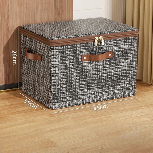 Large Capacity Storage Box with Lid Foldable Thicken Clothes Storage Box  Underwear Storage Box Blanket Storage Closet Organizer