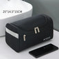 PU Leather Toiletry Bag For Men And Women Dopp Kit Hanging Travel Case Large Cosmetic Bag