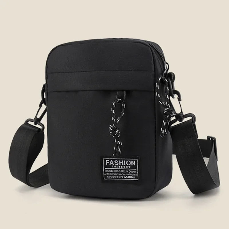 Women's Square Crossbody Bag With Diagonal Crossover Strap In Oxford Cloth Satchel Travel Handbag
