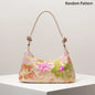 Women's Sequin Embroidered Shoulder Bag Floral Pattern For Evening Events And Weddings
