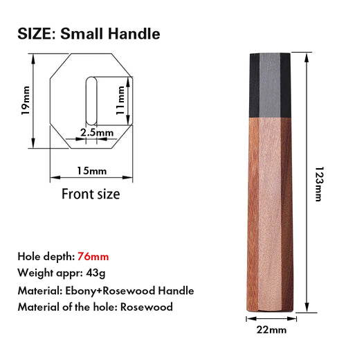 Japanese Style Chef Knife Octagonal Handle DIY Kitchen Knives ECO Friendly Natural Wooden Making Details Accessories DIY Handles