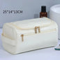 PU Leather Toiletry Bag For Men And Women Dopp Kit Hanging Travel Case Large Cosmetic Bag