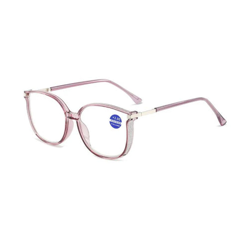 Reading Glasses Women Men Square Prescription Lenses Multifocal Eyeglasses Anti-blue Light Computer Eyewear Frames