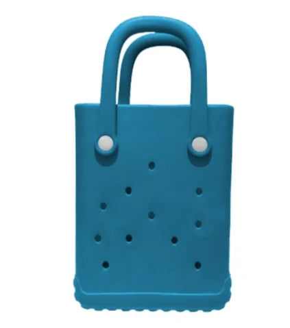 Mini Beach Bag Summer EVA DIY Waterproof Beach Basket Picnic OutdoorTravel Tote Handbag Swimming Vacation Shopping Shoulder Bags