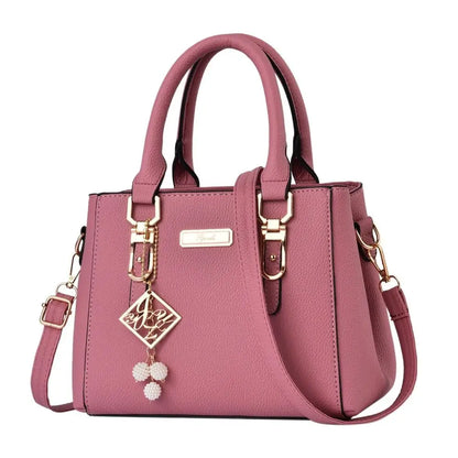 Women's PU Leather Shoulder Bag Casual Messenger Tote Large Capacity Handbag for Everyday Use