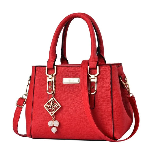 Women's PU Leather Shoulder Bag Casual Messenger Tote Large Capacity Handbag for Everyday Use