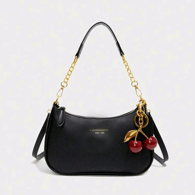 Yogodlns Crossbody Bag For Women - Adjustable Strap Crescent Shoulder PU Leather Zipper Closure
