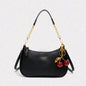 Yogodlns Crossbody Bag For Women - Adjustable Strap Crescent Shoulder PU Leather Zipper Closure
