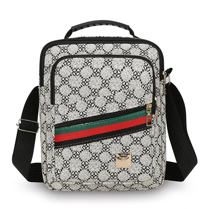 Mens Crossbody Bag With Multi Layer Design For Travel And Daily Commute Water Resistant Oxford Material
