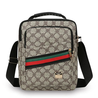 Mens Crossbody Bag With Multi Layer Design For Travel And Daily Commute Water Resistant Oxford Material
