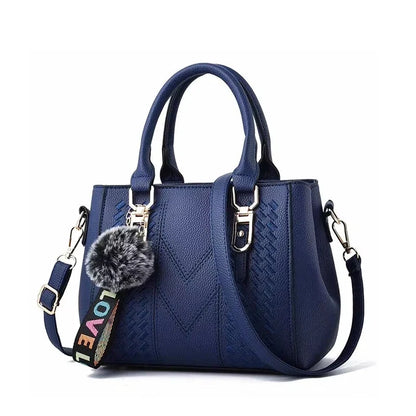 Yogodlns Embroidery Messenger Bag for Women Leather Satchel - Embroidered Design