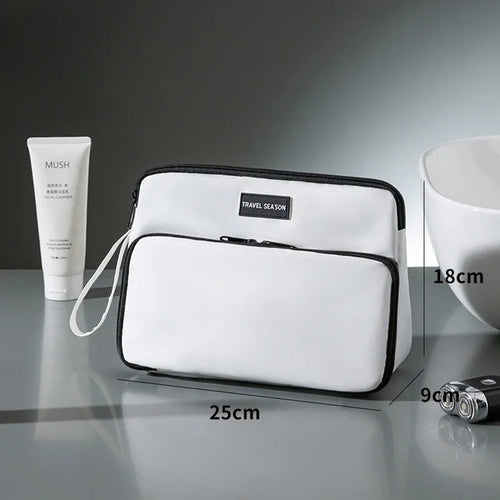 Triangle men's toiletry bag large capacity wet and dry separation waterproof business trip cosmetics storage bag