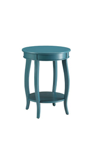 Aberta Teal Finish Accent Table - 7DAY'S