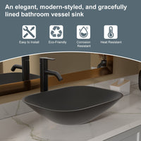 Above Counter Artistic Tempered Glass Bathroom Sink Transparent Counter Top Bathroom Single Bowl Vessel Basin - 7DAY'S