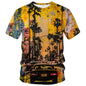 Abstract Art Shirt Men Street Graffiti Tshirts Women Hawaii Vacation Shirt Tee - 7DAY'S