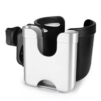 Accmor Stroller Cup Holder with Phone Holder, Bike Cup Holder, Universal Cup Holder for Uppababy Nuna Doona Strollers, 2 - in - 1 Cup Phone Holder for Stroller, Bike, Wheelchair, Walker, Scooter - 7DAY'S