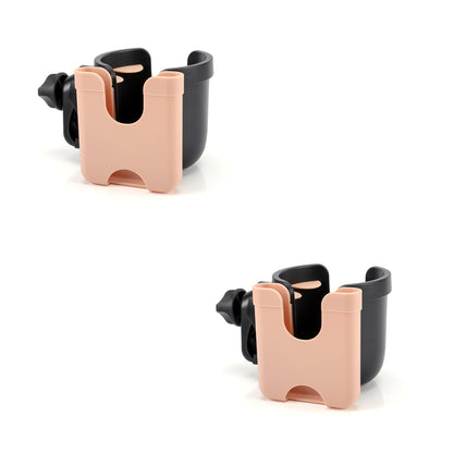 Accmor Stroller Cup Holder with Phone Holder, Bike Cup Holder, Universal Cup Holder for Uppababy Nuna Doona Strollers, 2 - in - 1 Cup Phone Holder for Stroller, Bike, Wheelchair, Walker, Scooter - 7DAY'S