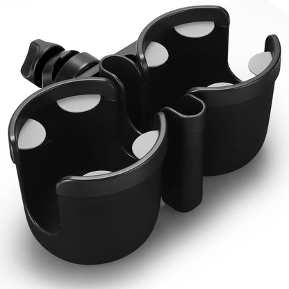 Accmor Stroller Cup Holder with Phone Holder, Bike Cup Holder, Universal Cup Holder for Uppababy Nuna Doona Strollers, 2 - in - 1 Cup Phone Holder for Stroller, Bike, Wheelchair, Walker, Scooter - 7DAY'S