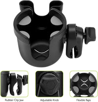 Accmor Stroller Cup Holder with Phone Holder, Bike Cup Holder, Universal Cup Holder for Uppababy Nuna Doona Strollers, 2 - in - 1 Cup Phone Holder for Stroller, Bike, Wheelchair, Walker, Scooter - 7DAY'S
