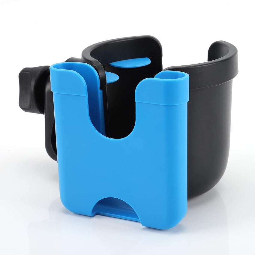 Accmor Stroller Cup Holder with Phone Holder, Bike Cup Holder, Universal Cup Holder for Uppababy Nuna Doona Strollers, 2 - in - 1 Cup Phone Holder for Stroller, Bike, Wheelchair, Walker, Scooter - 7DAY'S