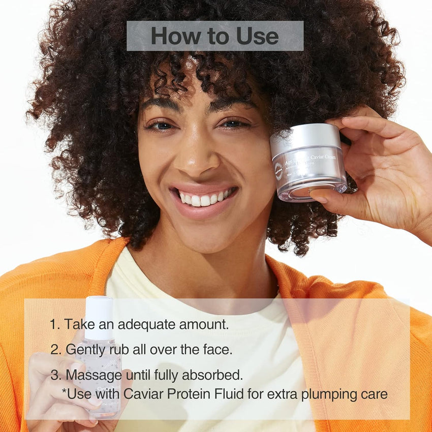 Age Defying Caviar Cream – Premium Anti - Aging Moisturizer with 12% Caviar Extract and Glutathione for Face and Neck (50ml/1.69 oz) - 7DAY'S