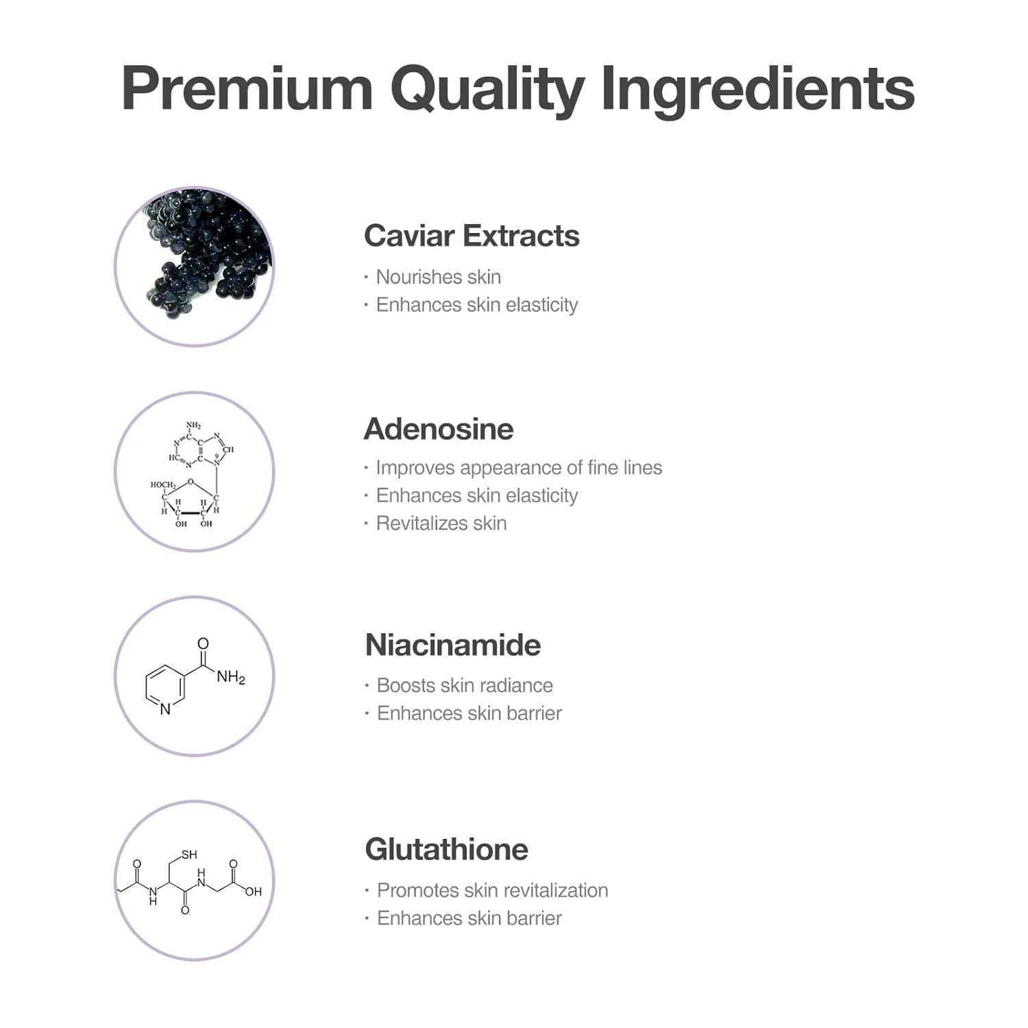 Age Defying Caviar Cream – Premium Anti - Aging Moisturizer with 12% Caviar Extract and Glutathione for Face and Neck (50ml/1.69 oz) - 7DAY'S