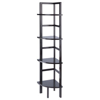 Aiden Corner Bakers Rack in Coffee Finish - 7DAY'S