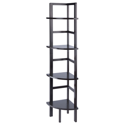 Aiden Corner Bakers Rack in Coffee Finish - 7DAY'S