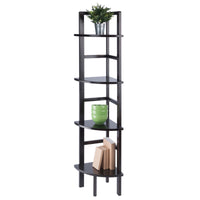 Aiden Corner Bakers Rack in Coffee Finish - 7DAY'S