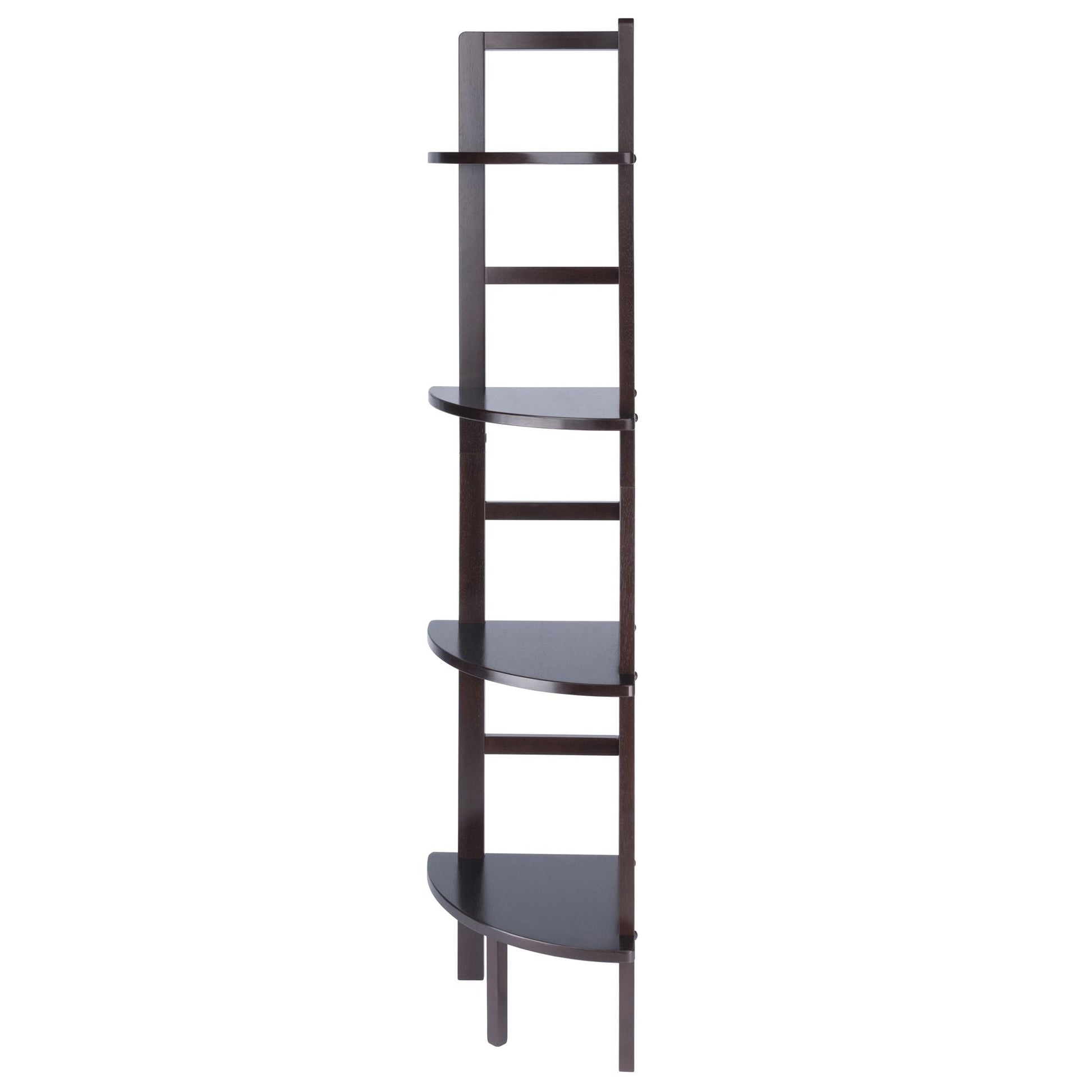 Aiden Corner Bakers Rack in Coffee Finish - 7DAY'S