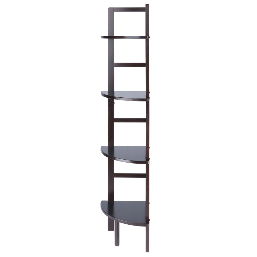 Aiden Corner Bakers Rack in Coffee Finish - 7DAY'S