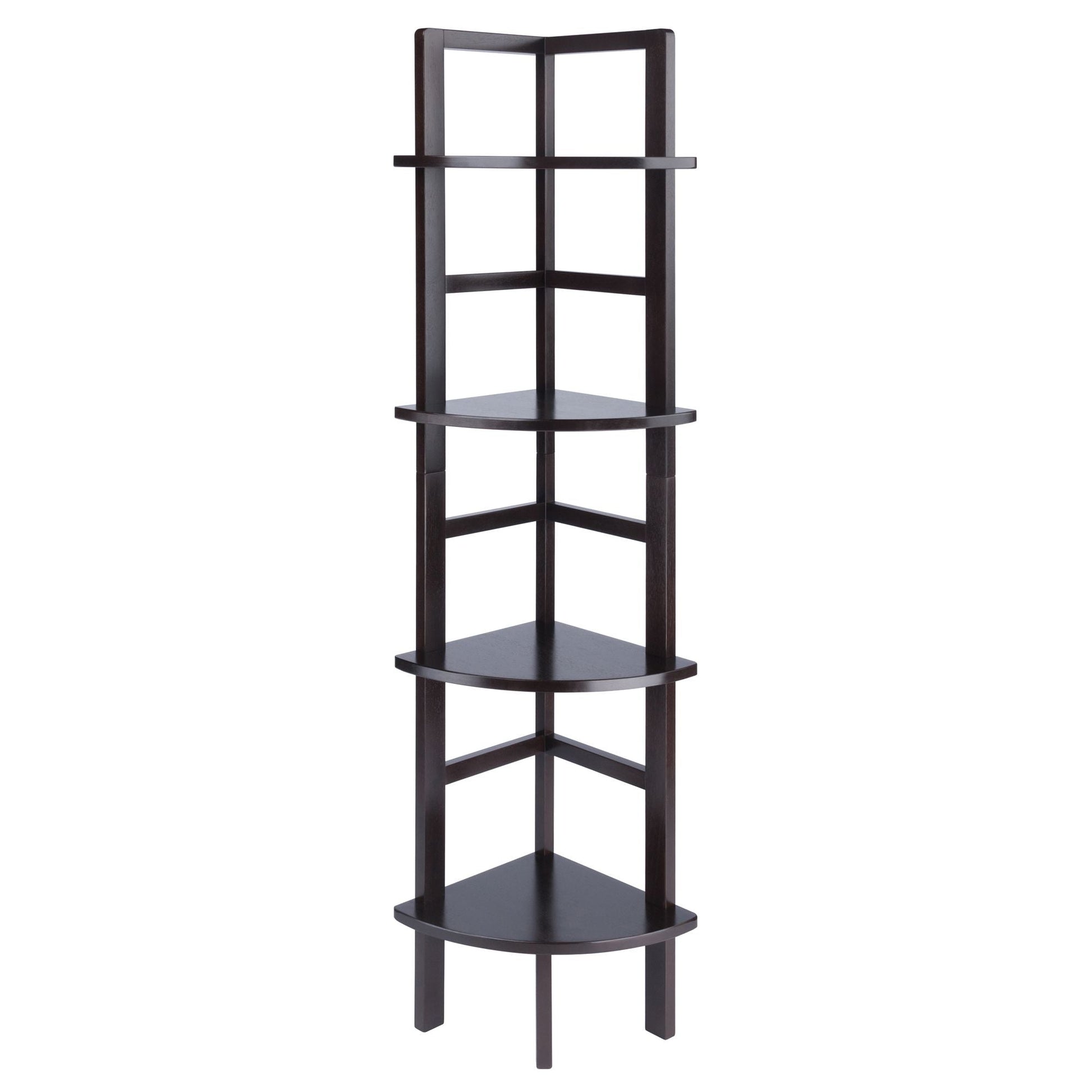 Aiden Corner Bakers Rack in Coffee Finish - 7DAY'S