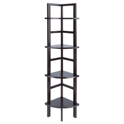 Aiden Corner Bakers Rack in Coffee Finish - 7DAY'S