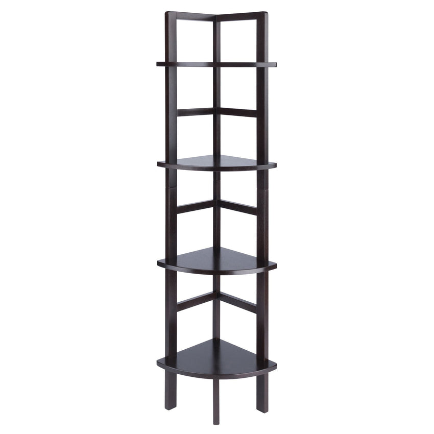 Aiden Corner Bakers Rack in Coffee Finish - 7DAY'S