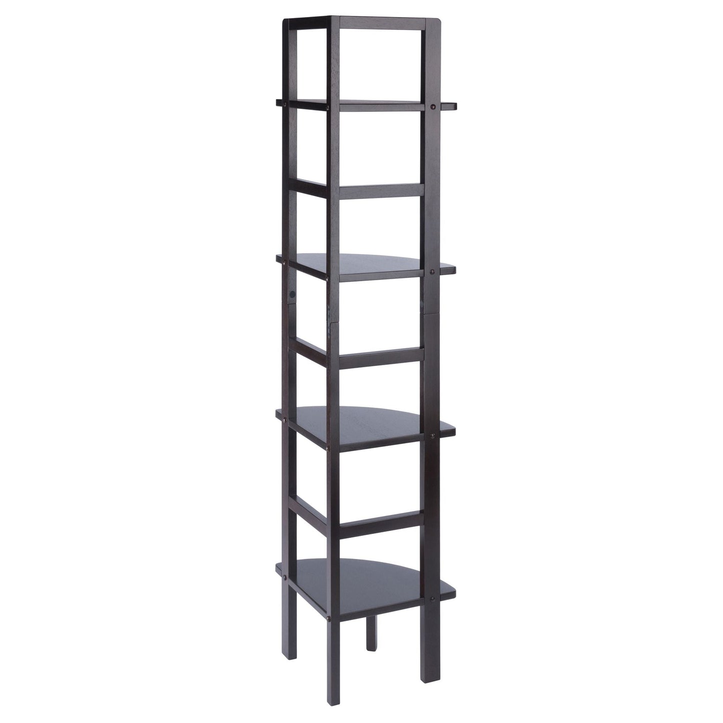Aiden Corner Bakers Rack in Coffee Finish - 7DAY'S