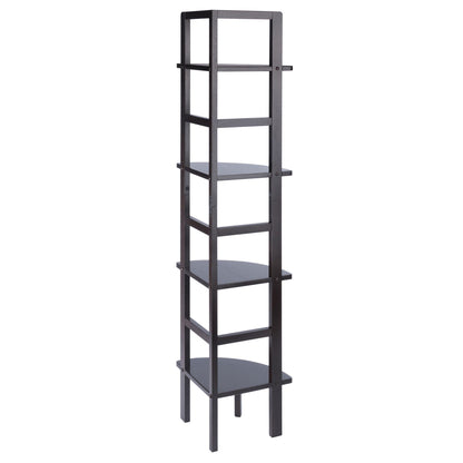 Aiden Corner Bakers Rack in Coffee Finish - 7DAY'S