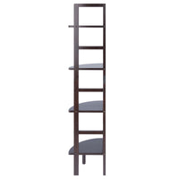 Aiden Corner Bakers Rack in Coffee Finish - 7DAY'S