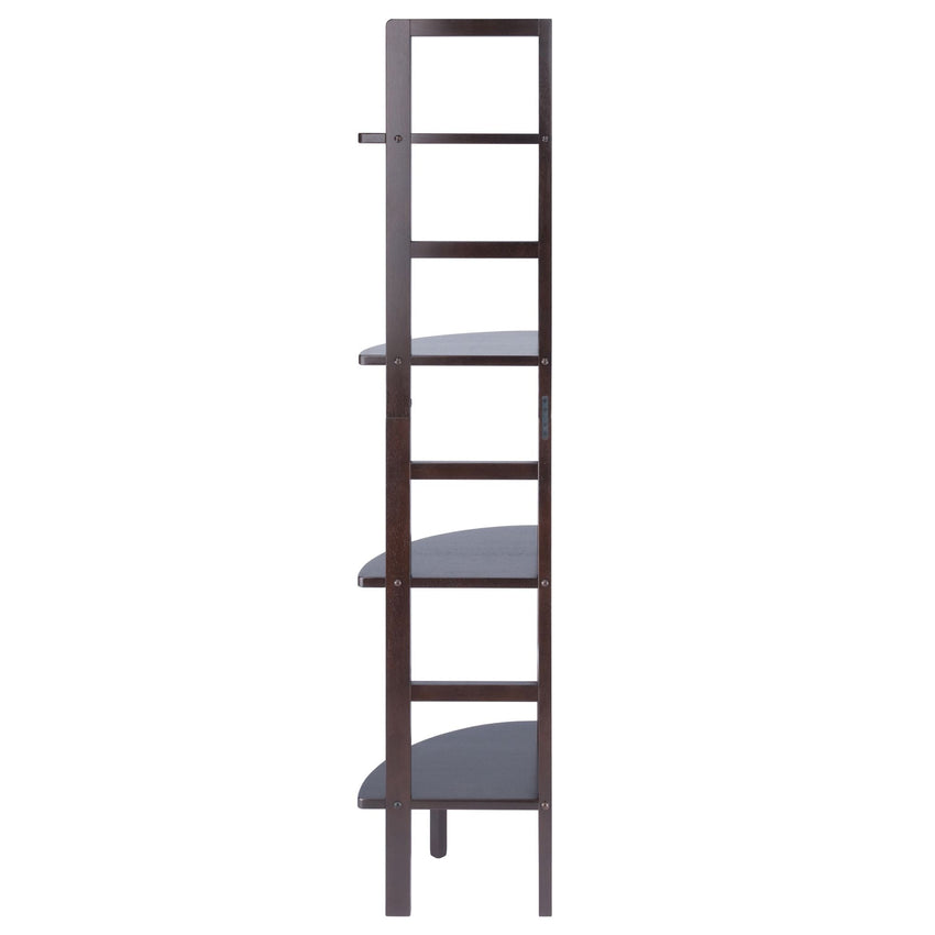 Aiden Corner Bakers Rack in Coffee Finish - 7DAY'S