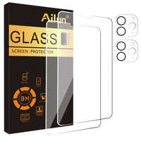 Ailun 2 Pack Screen Protector for iPad Pro 13 Inch 2024 7th Generation + 2 Pack Camera Lens Protector,Tempered Glass Anti - Scratch Case Friendly, Compatible with Face ID Apple Pencil[4 Pack] - 7DAY'S